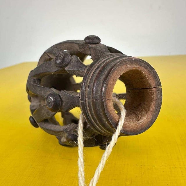 Brown Antique Carved Wooden Pinnacle For Sale - Image 8 of 12