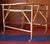 Mid 20th Century Fine Serving Trolley in Bamboo and Frosted Glass, 1950s For Sale - Image 5 of 8