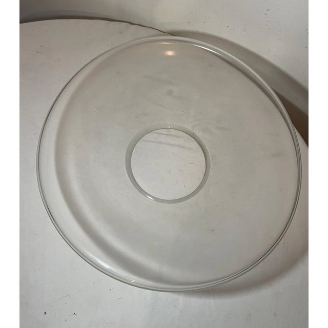 Transparent Huge Modern Modernist Clear Hand Blown Art Glass Centerpiece Fruit Bowl Large For Sale - Image 8 of 12