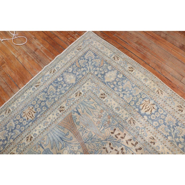 Textile Early 20th Century Persian Meshed Oversize Rug - 9'9" x 19'5" For Sale - Image 7 of 10