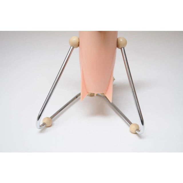 Pink Small Vintage Italian Modern Pink Table/Wall-Mounted Fan For Sale - Image 8 of 12