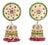 19th Century 8.54 Carat Emerald, 2.40 Carat Ruby Old Persian Earring - 2 Pieces For Sale