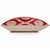 2020s Red Geometric Silk Velvet Pillow 20x20 | Handmade Designer Accent Cushion For Sale - Image 5 of 8