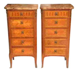 Early 20th C. French Cabinets - a Pair