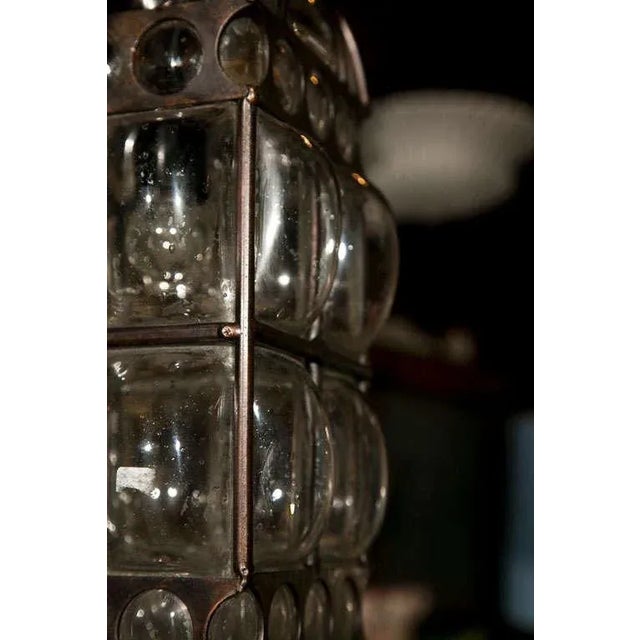 1960s 1960s Vintage Italian Blown Glass Pendant Lights- a Pair For Sale - Image 5 of 9