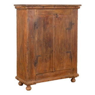 Rustic 19th Century Wood Cabinet From Hungary For Sale