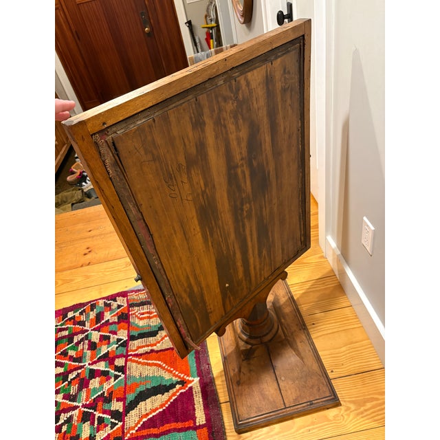 Wood Antique French Cheval Tabletop Mirror For Sale - Image 7 of 8