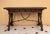 Wood Spanish Drop-Leaf Console Table With Iron Stretchers, 1940s For Sale - Image 7 of 11