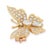 Vintage Diamond 14k Yellow Gold Butterfly Brooch For Sale - Image 4 of 7