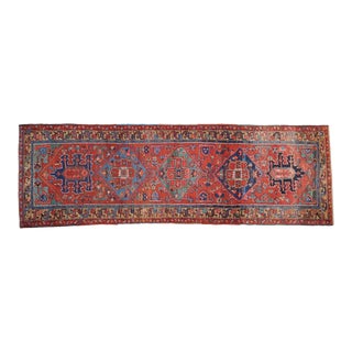 Antique Heriz Rug Runner - 3'4" X 10'4" For Sale