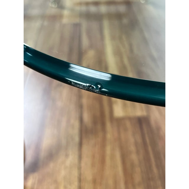 1950s Mid-Century Modern Maison Jansen Style Brass and Glass Coffee Table For Sale - Image 9 of 10