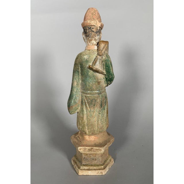 Sculpture of a Mingqi Ming Dynasty (1368-1644) Sancai China For Sale - Image 4 of 8