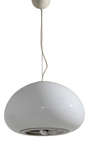 Black and White Chandelier by the Castiglioni Brothers for Flos, 1960s