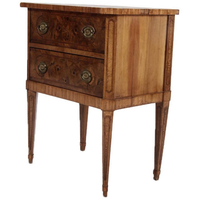 Late 18th Century Antique Small Louis XVI Chest of Drawers in Walnut, 1780 For Sale - Image 5 of 5