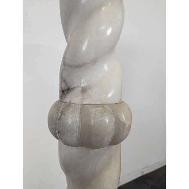 Twisted Alabaster Column F. Bruckmann NR 5370 For Sale - Image 5 of 8