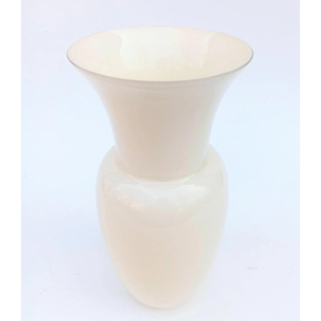 Early 21st Century Opal Glass Vase in the Style of Paolo Venini, 1930s For Sale - Image 5 of 10