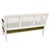 French French Louis XVI Style Painted Cane Settee With Green Velvet Seat For Sale - Image 3 of 3