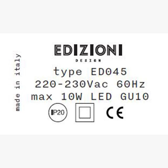 Metal ED45.01 Hanging Lamp by Edizioni Design For Sale - Image 7 of 8