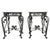 Early 20th Century Pair of Neoclassical Style Patinated Forged Iron Planter Stands with marble top For Sale - Image 15 of 18