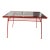 1960s Modernist Painted Steel and Glass Dining Table in the Style of Milo Baughman For Sale