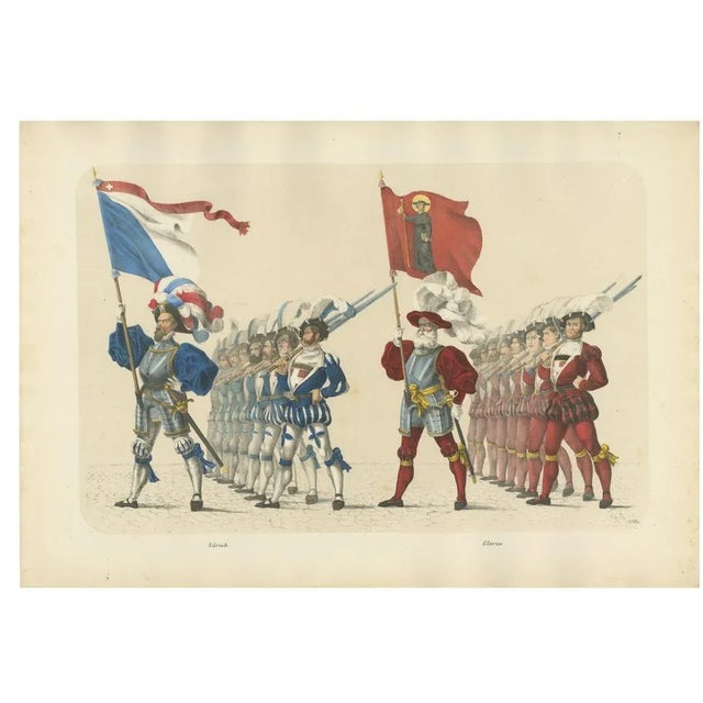 The Cantons of Zurich and Glarus, 1855, Paper For Sale - Image 10 of 10