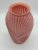 Art Deco Pleated Draped Pink Glass Vase - Unmarked - Presents as Anchor Hocking - 1980's - Beautiful Ribbed / Drapped...