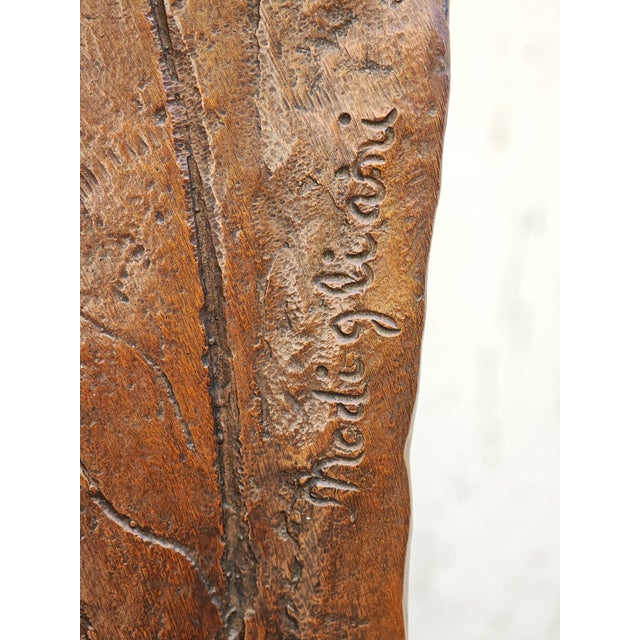 After Amedeo Modigliani, Tête de Femme, Bronze Sculpture For Sale - Image 4 of 10