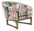1950s Lawrence Peabody for Richardson Nemschoff Horseshoe Armchair Reupholstered For Sale