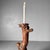 Mid-Century Modern Vintage Japanese Wooden Candlestick, 1920s For Sale - Image 3 of 17
