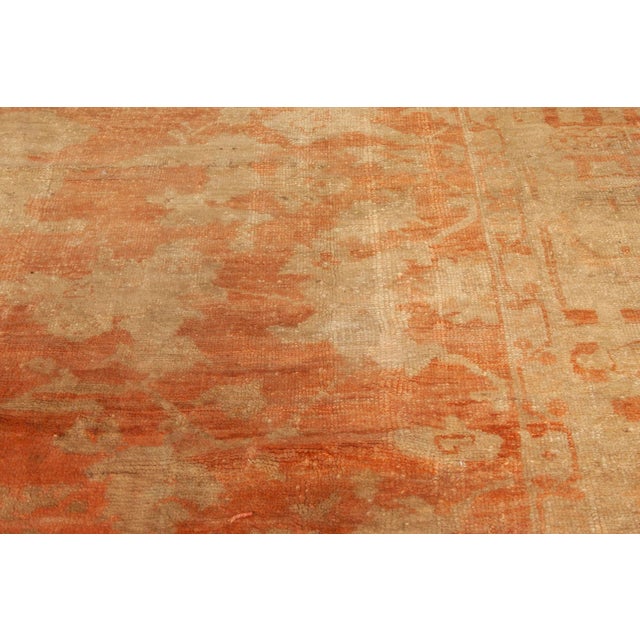 Turkish Antique Turkish Oushak Rug For Sale - Image 3 of 5