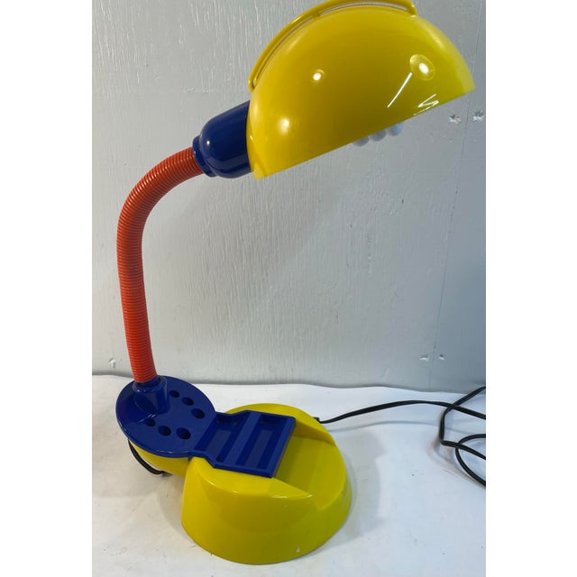 Plastic Vintage Memphis Design Gooseneck Desk Lamp For Sale - Image 7 of 8