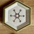 1970s Vintage Gucci Horsebit Porcelain Hexagonal Coaster Set & Leather Case - Rare Italian Equestrian Barware For Sale In Los Angeles - Image 6 of 12