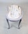 Light Gray Louis XV Style Marble Top Kidney Shape Side Table For Sale - Image 8 of 12