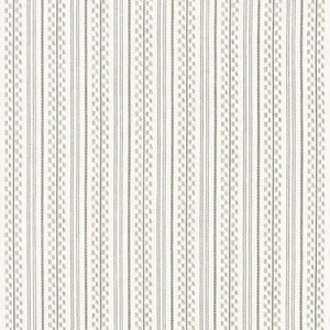 Schumacher Jack Stripe Fabric in Stone
