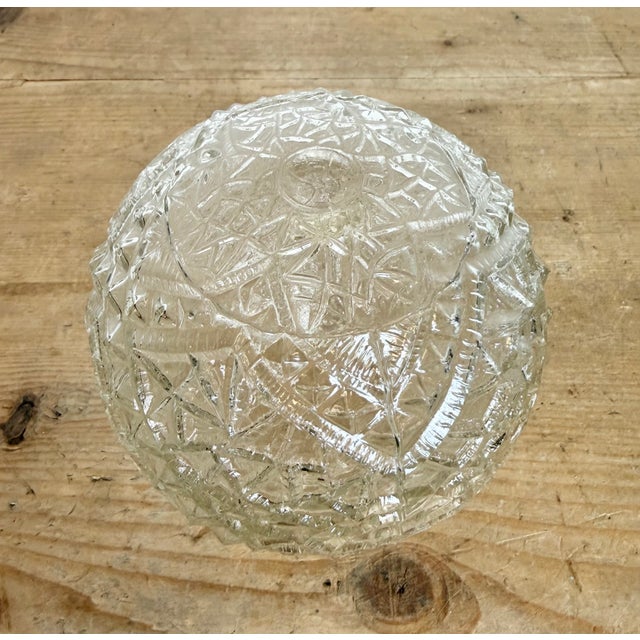 Vintage Cut Glass Chandelier from Kamenický Šenov, 1960s For Sale - Image 13 of 17