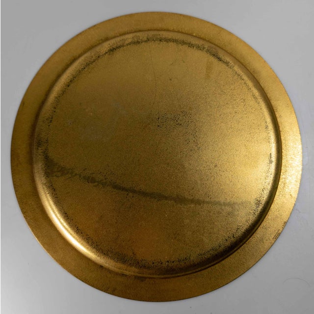 20th Century Tiffany Studios New York City Bronze Dore Charger Plate For Sale - Image 13 of 14