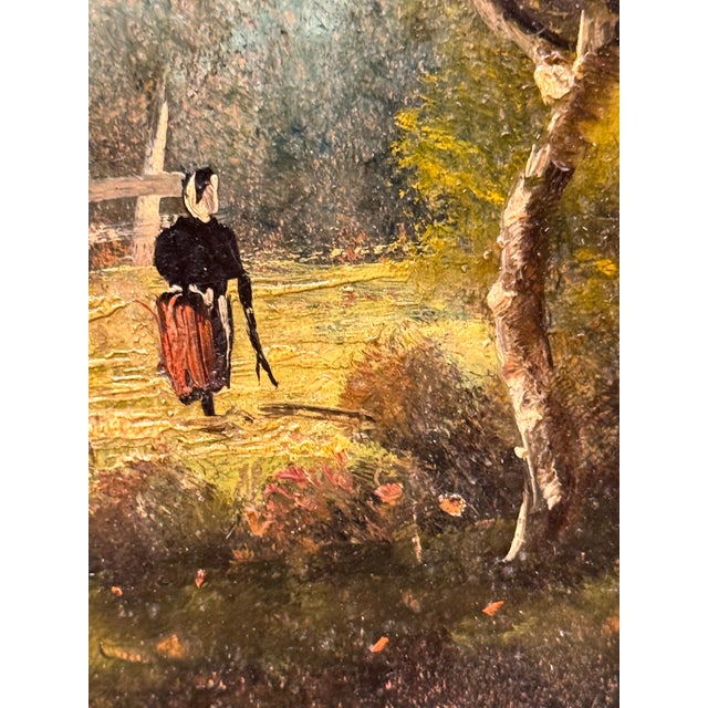 19th Century French Oil Painting For Sale - Image 9 of 9