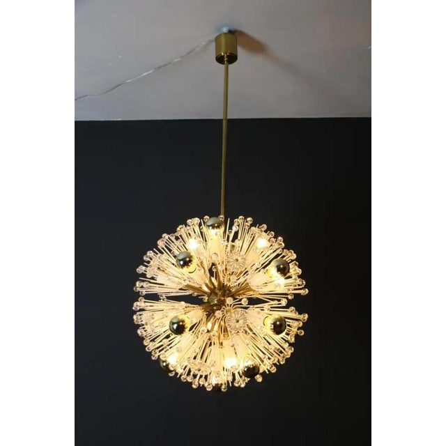 Sputnik Snowball Dandelion Chandelier Emil Stejnar for Nikoll, 1950s For Sale - Image 12 of 14