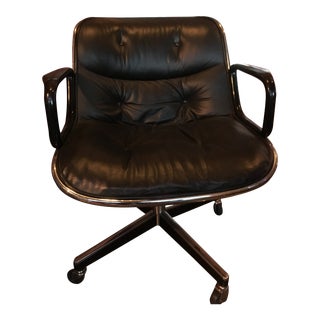 Knoll Pollock Leather Executive Chair For Sale