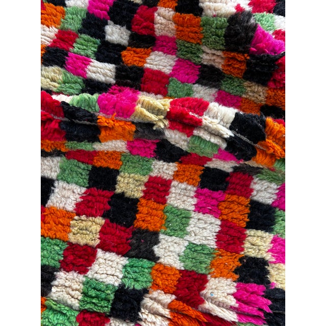 Textile Moroccan Boujad Runner Rug, 1990 For Sale - Image 7 of 8