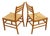 Italian Beech Ladder Back Dining Chairs, Set of 2 For Sale
