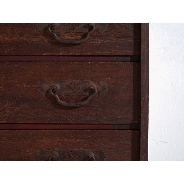 Antique Japanese Choba Dansu Merchant Chest For Sale - Image 11 of 16