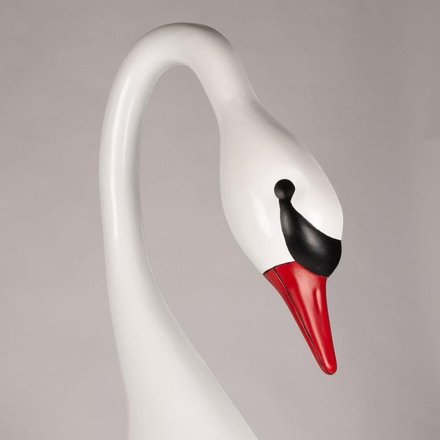 Vintage Hanging Carousel Swan For Sale - Image 3 of 8