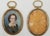 Antique Hand Painted French Portrait Miniature in Locket Style Frame, C. 1850 For Sale - Image 4 of 12