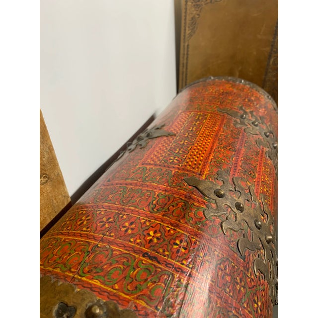 Large 19th Century Anglo Indian Malabar Treasure Chest With Brass Fittings For Sale - Image 9 of 11
