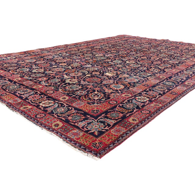79727 Antique Persian Tabriz Rug, 06'07 x 10'02. The Imperial Garden: A Late 19th Century Persian Tabriz Masterpiece of...