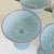 Glass Baby Blue Ripple Optic Swirl Coupe Champagne Coctail Glasses (Set of 6) For Sale - Image 7 of 8