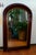 Large Antique Arched Top Deep Well Walnut Gold Gilt Hall Pier Mirror For Sale In Boston - Image 6 of 11