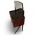 Danish made secretary desk / dressoir with vanity mirror. Black glass work station under the mirror and multiple drawers...