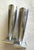 MCM Modernist Sleek Cast Aluminum Statement Piece Candlestick Set For Sale - Image 6 of 9